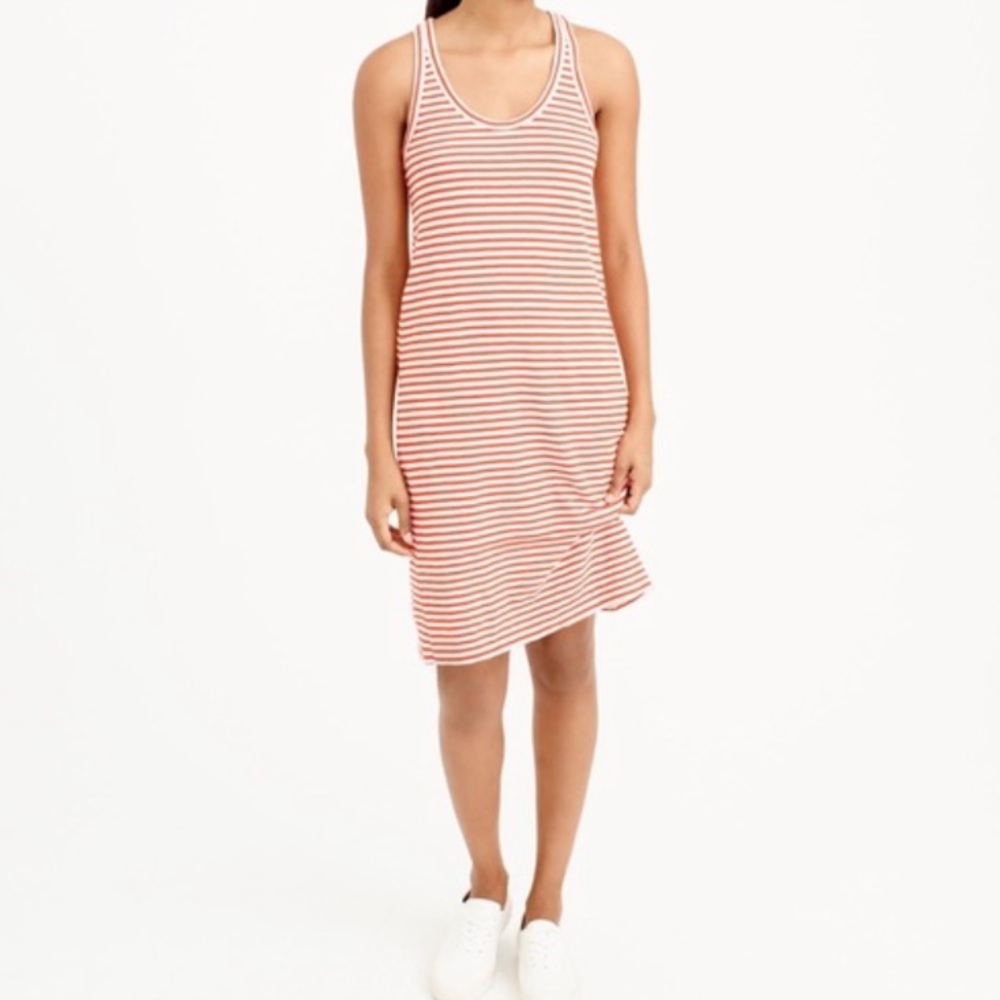 J Crew NWT Striped Racerback Tank Dress Medium